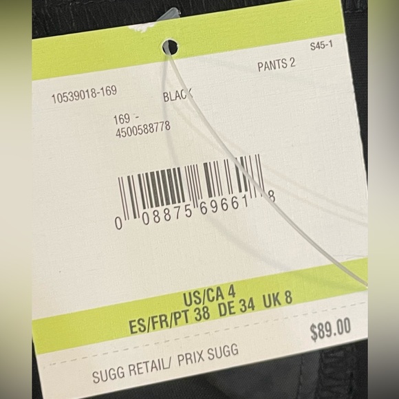 ANNE KLEIN NWT Sz 4, Retail $89 Deep Black Dress Pants; Mid Rise, Ankle Cropped. - Picture 14 of 15